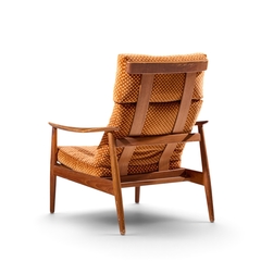 Arne Vodder Arne Vodder for France Daverkosen FD164 Danish Teak Reclining Lounge Chair - 4756584