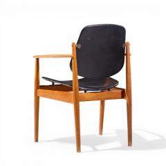 Arne Vodder Arne Vodder for France Son FD 184 Mid Century Danish Teak Dining Chairs Pair - 4551671