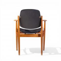 Arne Vodder Arne Vodder for France Son FD 184 Mid Century Danish Teak Dining Chairs Pair - 4551672