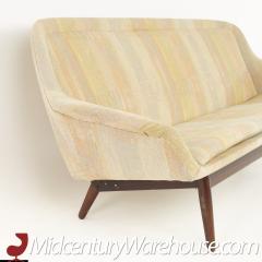 Arne Vodder Arne Vodder for George Tanier Mid Century Danish Walnut Loveseat - 2366790