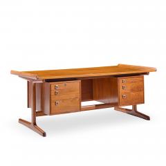 Arne Vodder Arne Vodder for HP Hansen Mid Century Danish Teak Executive Desk - 4492057