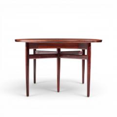 Arne Vodder Arne Vodder for Sibast Danish Rosewood Expanding Oval Dining Table with 2 Leaves - 4569344