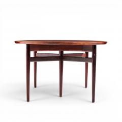 Arne Vodder Arne Vodder for Sibast Danish Rosewood Expanding Oval Dining Table with 2 Leaves - 4569345