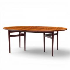 Arne Vodder Arne Vodder for Sibast Danish Rosewood Expanding Oval Dining Table with 2 Leaves - 4569349