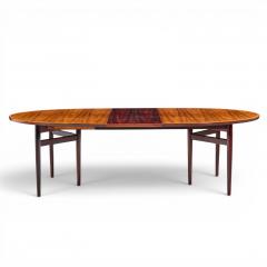 Arne Vodder Arne Vodder for Sibast Danish Rosewood Expanding Oval Dining Table with 2 Leaves - 4569351