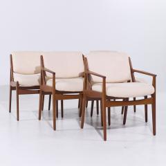 Arne Vodder Arne Vodder for Sibast Elle Ella MCM Teak Side and Captain Chairs Set of 6 - 4051478