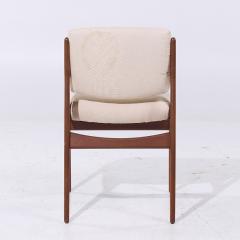 Arne Vodder Arne Vodder for Sibast Elle Ella MCM Teak Side and Captain Chairs Set of 6 - 4051479