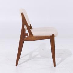 Arne Vodder Arne Vodder for Sibast Elle Ella MCM Teak Side and Captain Chairs Set of 6 - 4051481