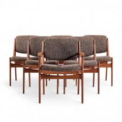 Arne Vodder Arne Vodder for Sibast Elle and Ella Danish Teak Dining Chairs Set of 6 - 4417896