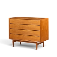 Arne Vodder Arne Vodder for Sibast Mid Century Danish Teak 4 Drawer Dresser - 4731310