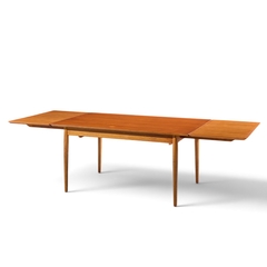 Arne Vodder Arne Vodder for Sibast Mid Century Danish Teak Dining Table with 2 Leaves - 4751863