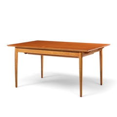 Arne Vodder Arne Vodder for Sibast Mid Century Danish Teak Dining Table with 2 Leaves - 4751868