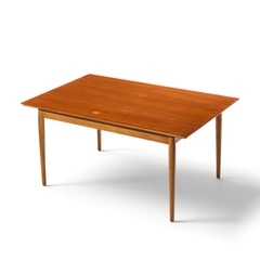 Arne Vodder Arne Vodder for Sibast Mid Century Danish Teak Dining Table with 2 Leaves - 4751869