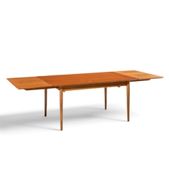Arne Vodder Arne Vodder for Sibast Mid Century Danish Teak Dining Table with 2 Leaves - 4751886