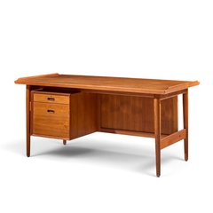 Arne Vodder Arne Vodder for Sibast Mid Century Danish Teak Executive Desk - 4774251