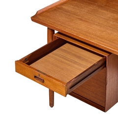 Arne Vodder Arne Vodder for Sibast Mid Century Danish Teak Executive Desk - 4774255