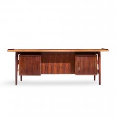 Arne Vodder Arne Vodder for Sibast Model 207 Mid Century Brazilian Rosewood Executive Desk - 4562431