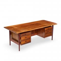Arne Vodder Arne Vodder for Sibast Model 207 Mid Century Brazilian Rosewood Executive Desk - 4562433