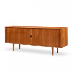 Arne Vodder Arne Vodder for Sibast Model 37 Danish Teak Tambour Door Sideboard Credenza - 4498225
