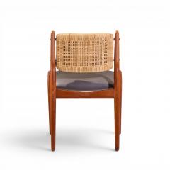 Arne Vodder Arne Vodder for Sibast Model 51 Danish Teak and Cane Dining Chairs Set of 6 - 4580310