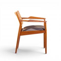 Arne Vodder Arne Vodder for Sibast Model 51 Danish Teak and Cane Dining Chairs Set of 6 - 4580311