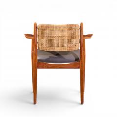 Arne Vodder Arne Vodder for Sibast Model 51 Danish Teak and Cane Dining Chairs Set of 6 - 4580313