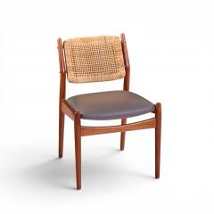 Arne Vodder Arne Vodder for Sibast Model 51 Danish Teak and Cane Dining Chairs Set of 6 - 4580314