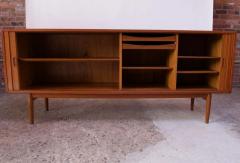 Arne Vodder Arne Vodder for Sibast Tambour Door Teak Credenza Model 37 - 1749928