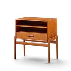 Arne Vodder Arne Vodder for Vamo S nderborg Mid Century Danish Teak Nightstands Pair - 4729389