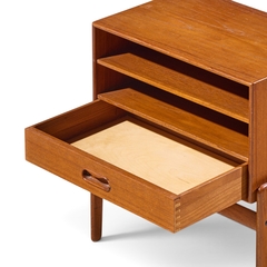 Arne Vodder Arne Vodder for Vamo S nderborg Mid Century Danish Teak Nightstands Pair - 4729390