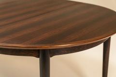 Arne Vodder Extendable Round Dining Table in Rosewood by Arne Vodder Denmark 1950s - 2945254