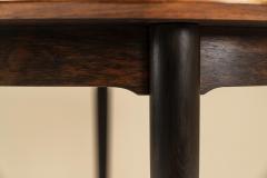 Arne Vodder Extendable Round Dining Table in Rosewood by Arne Vodder Denmark 1950s - 2945255