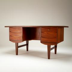 Arne Vodder Freestanding Teak Desk by Arne Vodder Denmark 1960s - 2453719