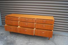 Arne Vodder Low Teak Nine Drawer Dresser by Falster M belfabrik attributed to Arne Vodder - 481001