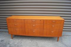 Arne Vodder Low Teak Nine Drawer Dresser by Falster M belfabrik attributed to Arne Vodder - 481002