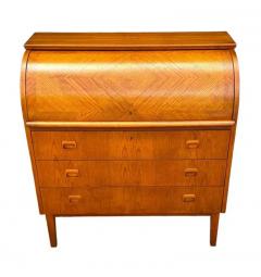 Arne Vodder Mid Century Danish Modern Roll Top Desk Dresser or Cabinet in Teak - 3670846