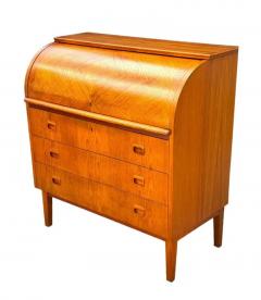 Arne Vodder Mid Century Danish Modern Roll Top Desk Dresser or Cabinet in Teak - 3670848