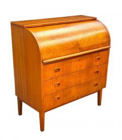 Arne Vodder Mid Century Danish Modern Roll Top Desk Dresser or Cabinet in Teak - 3670849