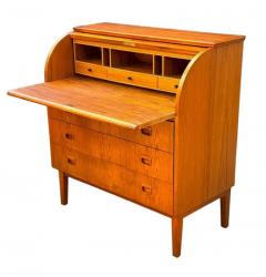 Arne Vodder Mid Century Danish Modern Roll Top Desk Dresser or Cabinet in Teak - 3670858