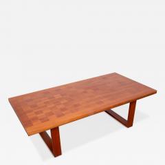 Arne Vodder Mid Century Modern Chequered Top Coffee Table by Arne Vodder for France Son - 4105811