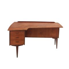 Arne Vodder Midcentury Designed by Arne Vodder Boomerang Desk 1960s - 3038813