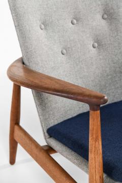 Arne Vodder Pair of Arne Vodder Easy Chairs in Wool Oak Teak by Bovirke 1952 - 4663760