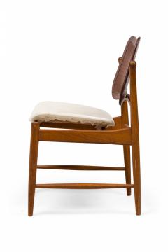 Arne Vodder Pair of Arne Vodder Mid Century Danish Caned Swivel Back Dining Side Chairs - 4656064