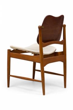 Arne Vodder Pair of Arne Vodder Mid Century Danish Caned Swivel Back Dining Side Chairs - 4656065