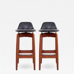 Arne Vodder Pair of Arne Vodder Teak Bar Stools for Sibast Furniture - 542994