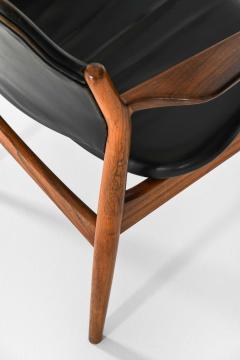 Arne Vodder Pair of Scandinavian Armchairs in Leather Rosewood by Arne Vodder 1960s - 4699337