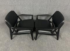 Arne Vodder Pair of Vintage Mid Century Danish Modern Ella Lounge Chairs by Arne Vodder - 3727046