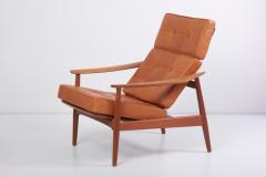 Arne Vodder Reclining Lounge Chair FD 164 with Ottoman by Arne Vodder Denmark 1960s - 1190000