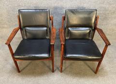 Arne Vodder SET OF 8 VINTAGE DANISH MODERN ROSEWOOD ARMCHAIRS MODEL 431  - 3260634