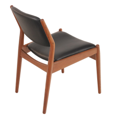 Arne Vodder Set of 10 Scandinavian Modern Teak Dining Chairs by Arne Vodder - 3505723